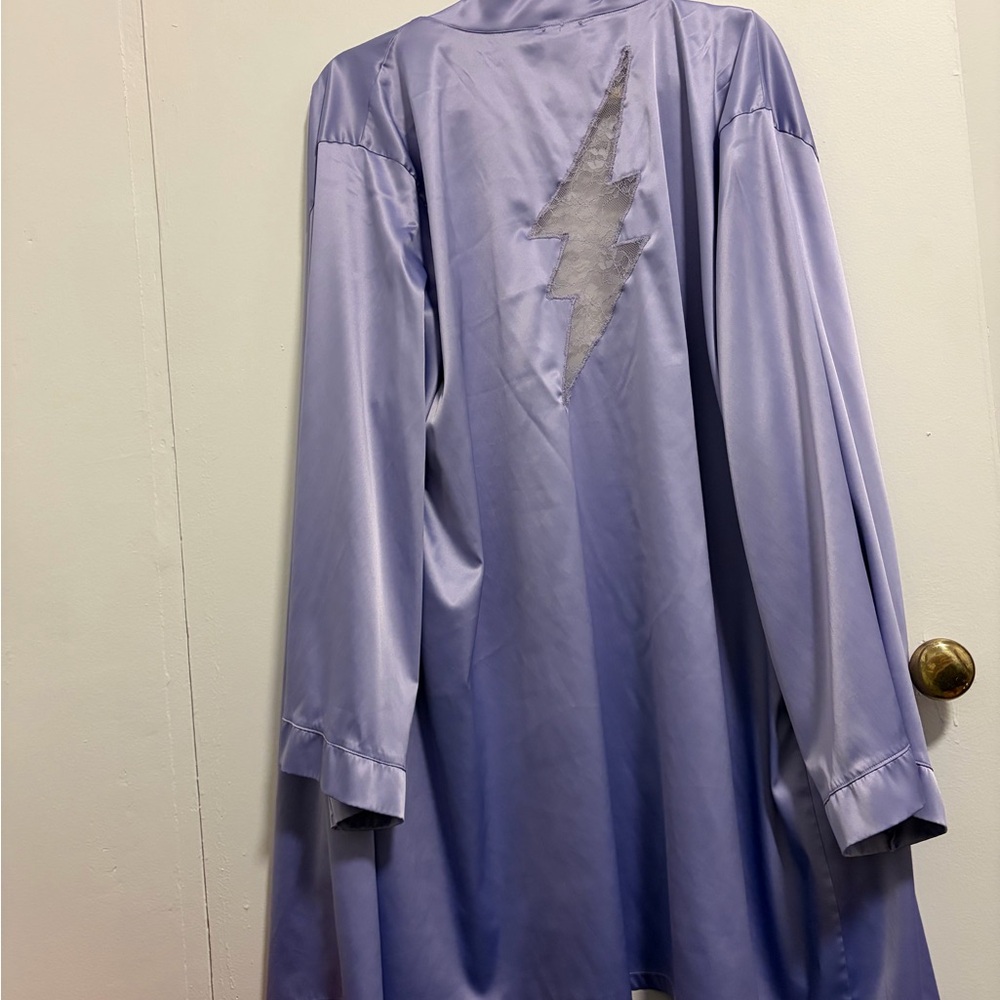 Savage X Fenty Lavender Lightning Bolt Robe